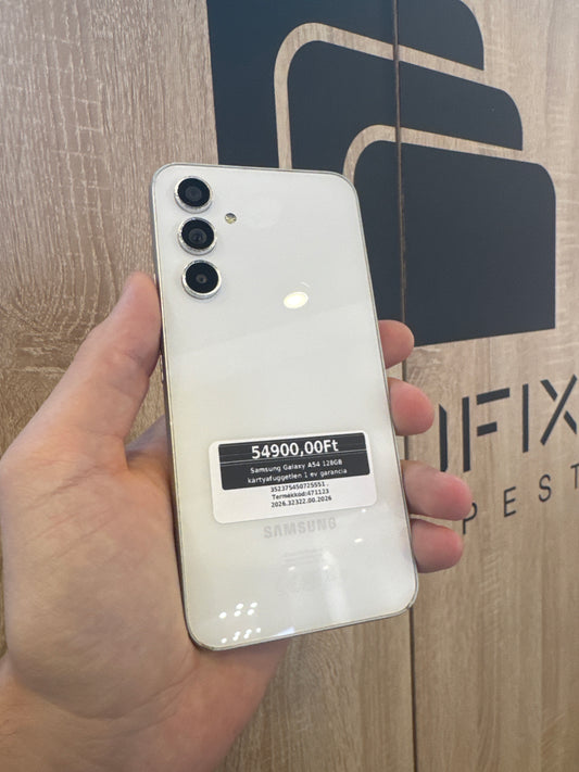 Samsung Galaxy A54 128GB kártyafüggetlen 1 év garancia