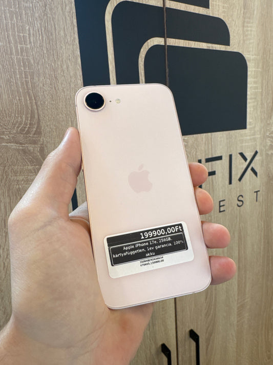 Apple iPhone 17e, 256GB, kártyafüggetlen, 1év garancia, 100% akku