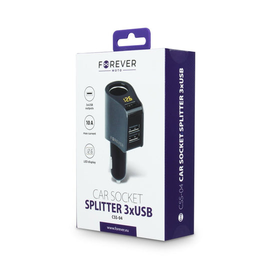 Forever car adapter CSS - 04 3x USB - LCDEAL
