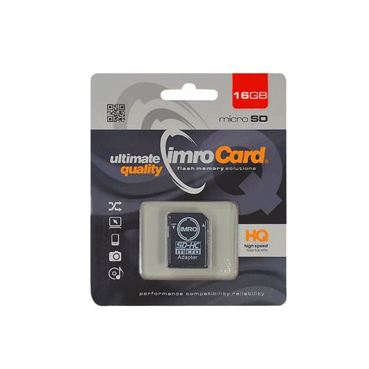 Imro memory card 16GB microSDHC cl. 6 + adapter - LCDEAL