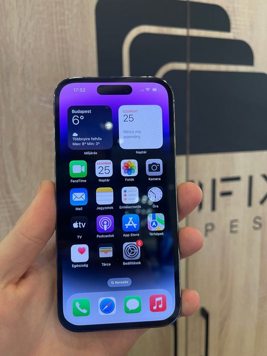 iPhone 14 Pro 128 GB Kártyafüggetlen 1 év garancia - LCDEAL