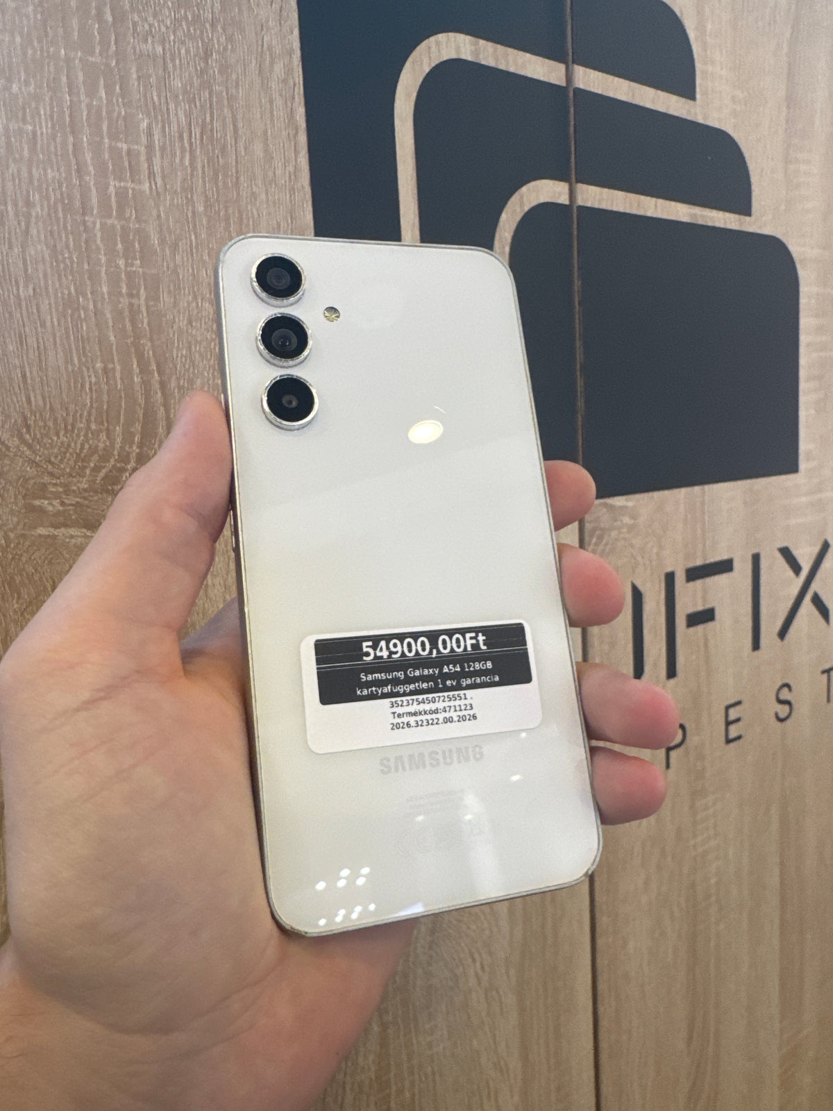 Samsung Galaxy A54 128GB kártyafüggetlen 1 év garancia
