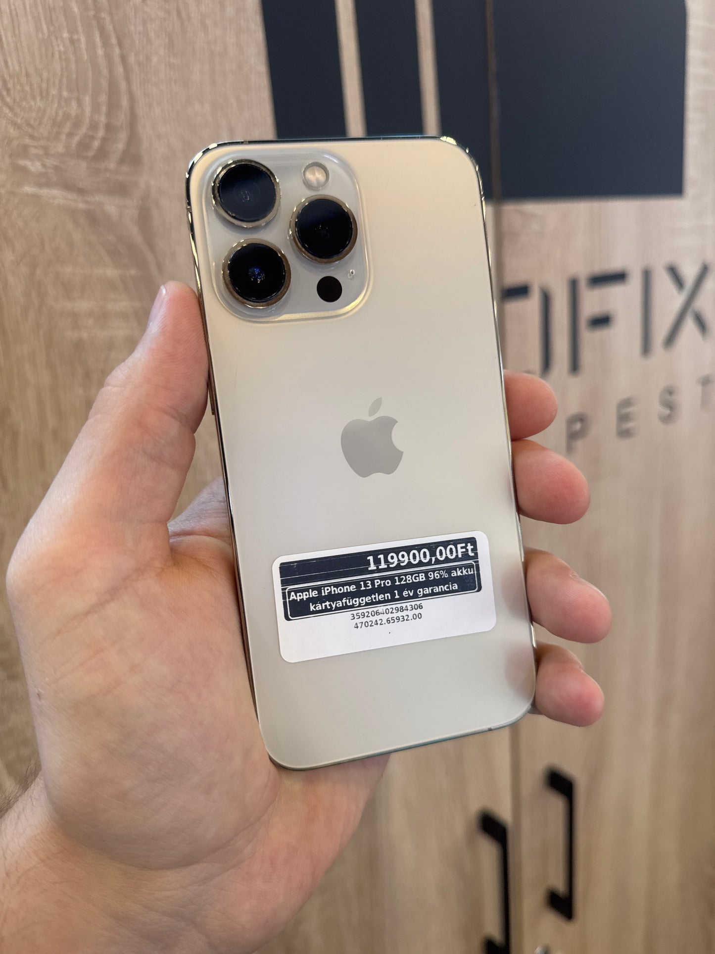 Apple iPhone 13 Pro 128GB 96% akku kártyafüggetlen 1 év garancia