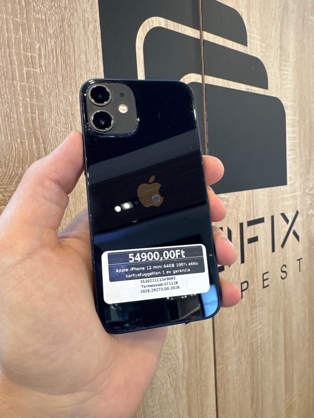 Apple iPhone 12 mini 64GB 100% akku kártyafüggetlen 1 év garancia