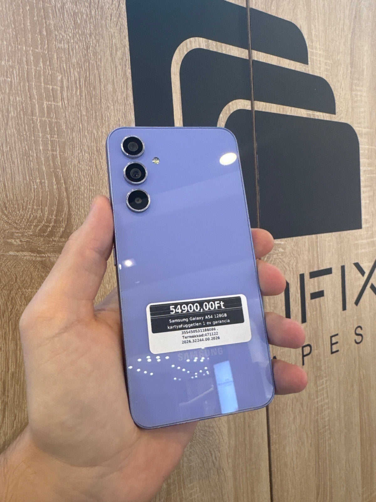 Samsung Galaxy A54 128GB kártyafüggetlen 1 év garancia