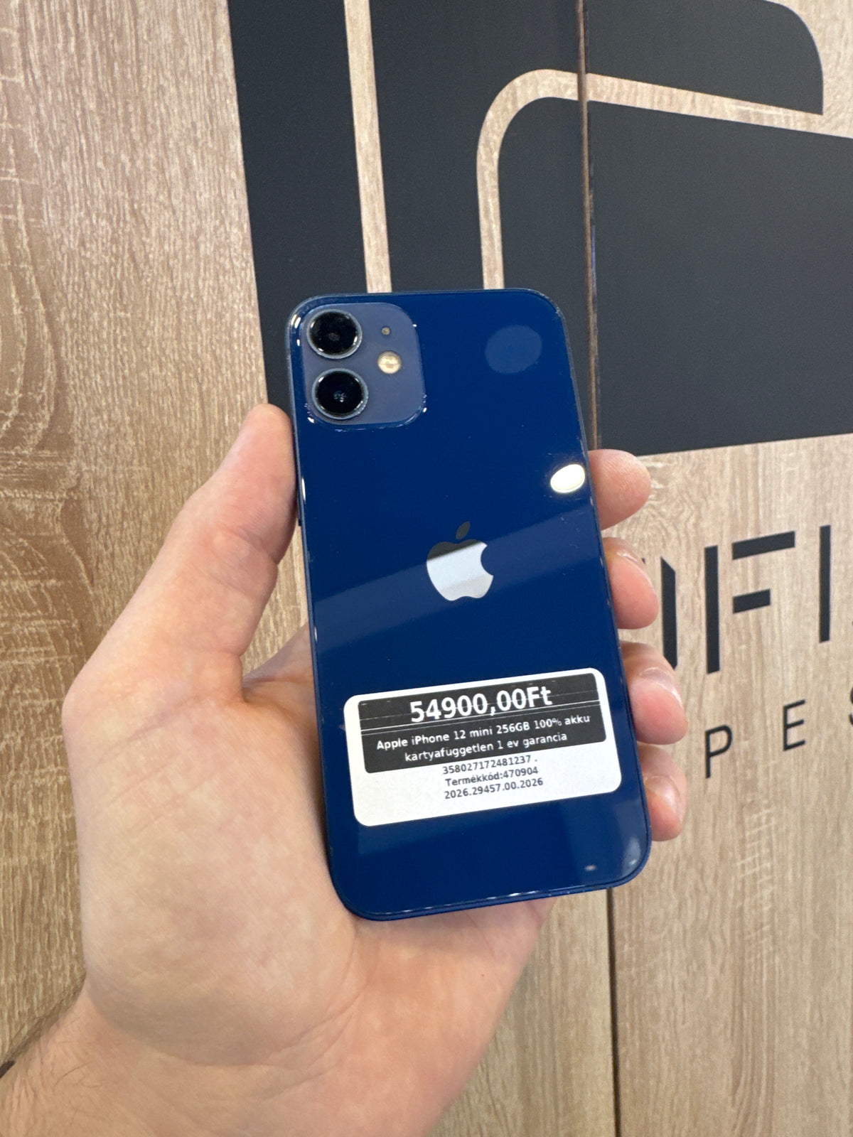 Apple iPhone 12 mini 256GB 100% akku kártyafüggetlen 1 év garancia
