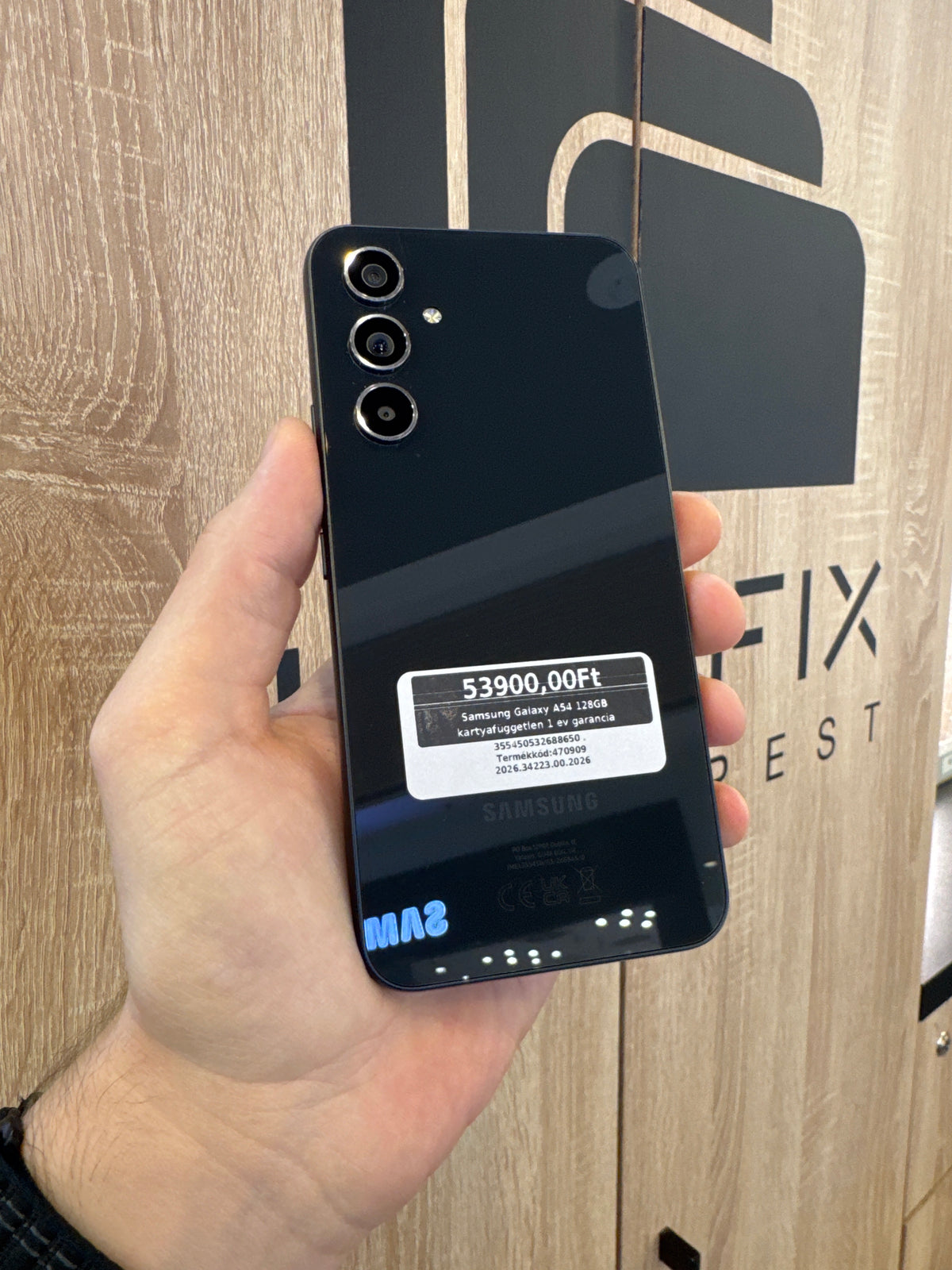 Samsung Galaxy A54 128GB kártyafüggetlen 1 év garancia