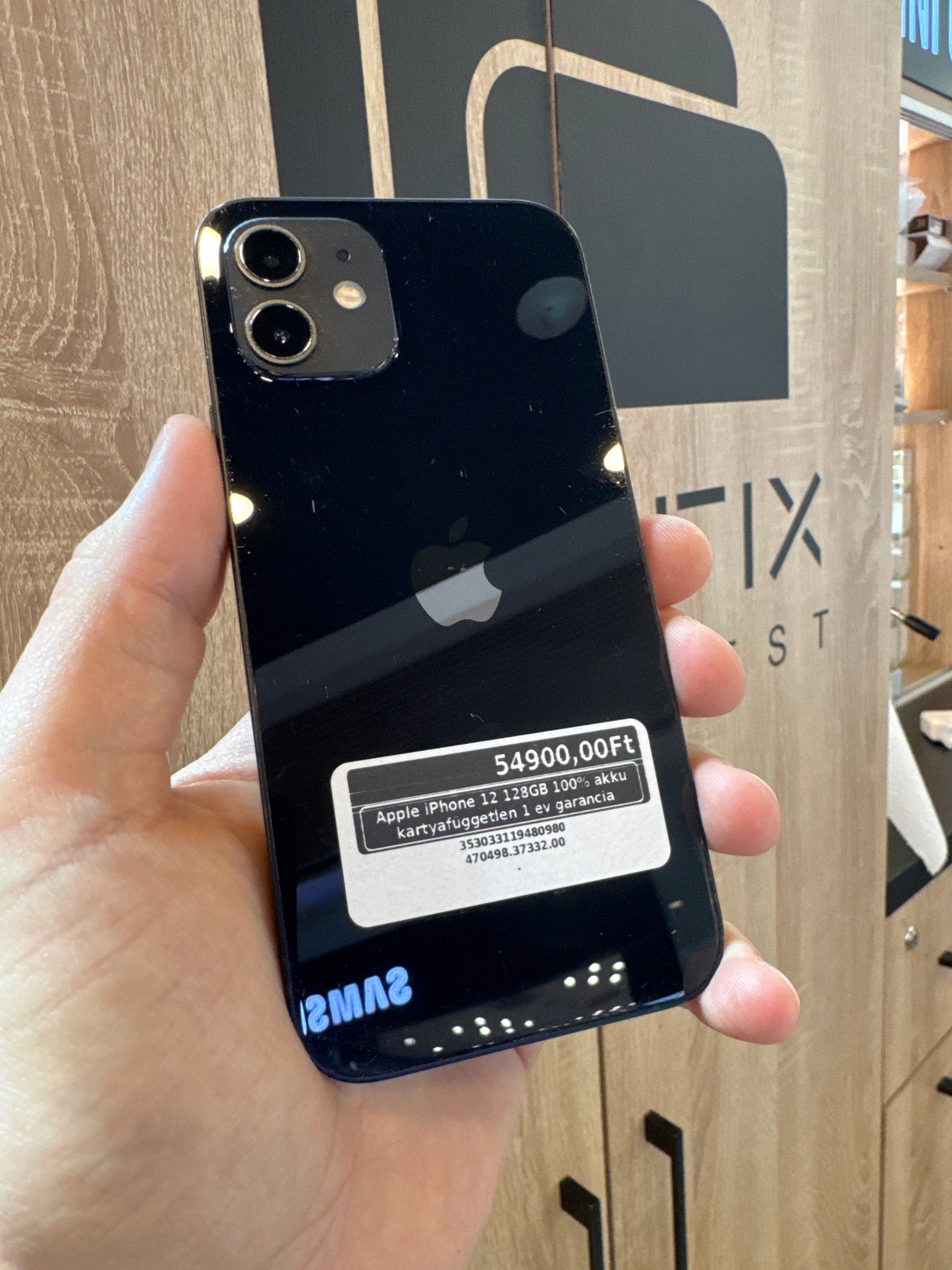 Apple iPhone 12 128GB 100% akku kártyafüggetlen 1 év garancia