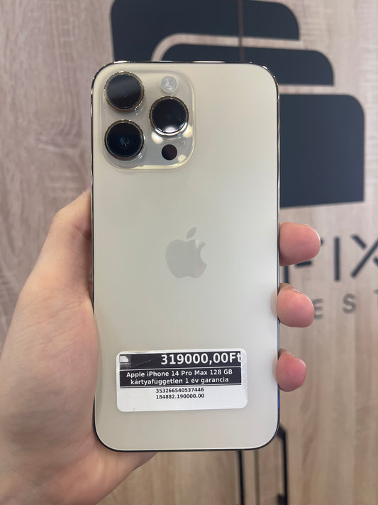 Apple iPhone 14 Pro Max 128 GB kártyafüggetlen 1 év garancia