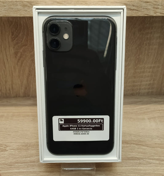 Apple iPhone 11 Kártyafüggetlen 64GB 1 év Garancia