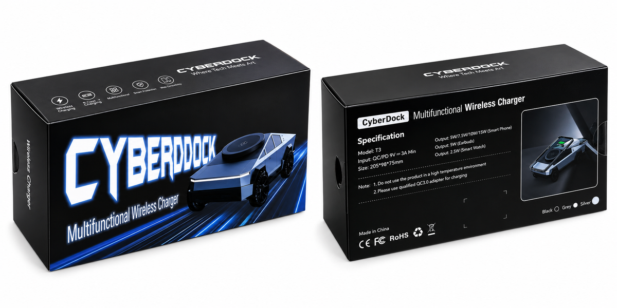 Cyberdock 3 in 1 vezeték nélküli töltő