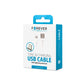 Forever cable USB - Lightning 1,0 m 1A white - LCDEAL