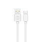 Forever cable USB - USB - C 1,0 m 2A white - LCDEAL