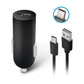 Forever M02 car charger 1x USB 1A black + USB - C cable - LCDEAL