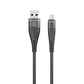 Forever Shark cable USB - Lightning 1,0 m 2A black - LCDEAL