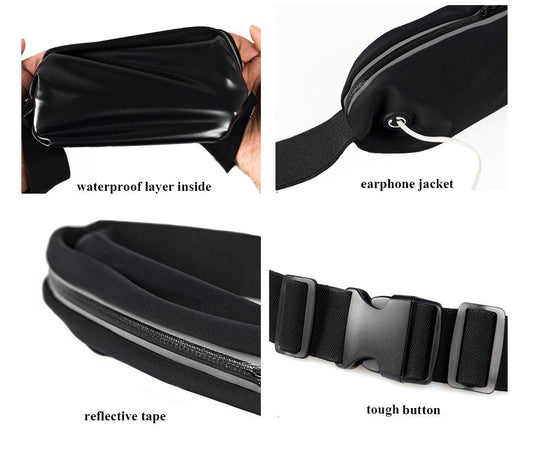 Waist case with window 6,2" black - LCDEAL